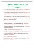 CCRP EXAM PREP 2024-2025&vert; 300 EXAM QUESTIONS WITH 100&percnt; CORRECT ANSWERS