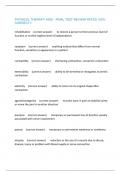 PHYSICAL THERAPY AIDE - FINAL TEST REVIEW RATED 100&percnt; CORRECT&excl;&excl;
