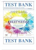 Test Bank for Fundamentals of Nursing Active Learning for Collaborative Practice 3rd edition by Barbara L Yoost & Lynne R Crawford, ISBN: 9780323828093 |All Chapters Covered||Complete Guide A+|