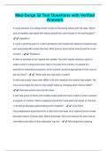 Med-Surge GI Test Questions with Verified Answers