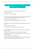 Primary Care 2 Dunphy Exam 2 Questions  and Answers 100% Solved 