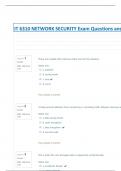 IT 6310 NETWORK SECURITY Exam Questions and Answers 2024