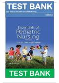 Test Bank for Essentials of Pediatric Nursing 3th Edition By Theresa Kyle, Susan Carman Isbn:9781451192384 || All Chapters |A+ ULTIMATE GUIDE 2024