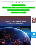 Solution Manual For Operations and Supply Chain Management&comma; 16th Edition by F&period; Robert Jacobs and Richard Chase&comma; Verified Chapters 1 - 22&comma; Complete Newest Version