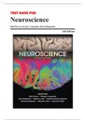 Test Bank for Neuroscience 6th Edition by Dale Purves ISBN 9781605353807 Chapter 1-34 &vert; Complete Guide A&plus;
