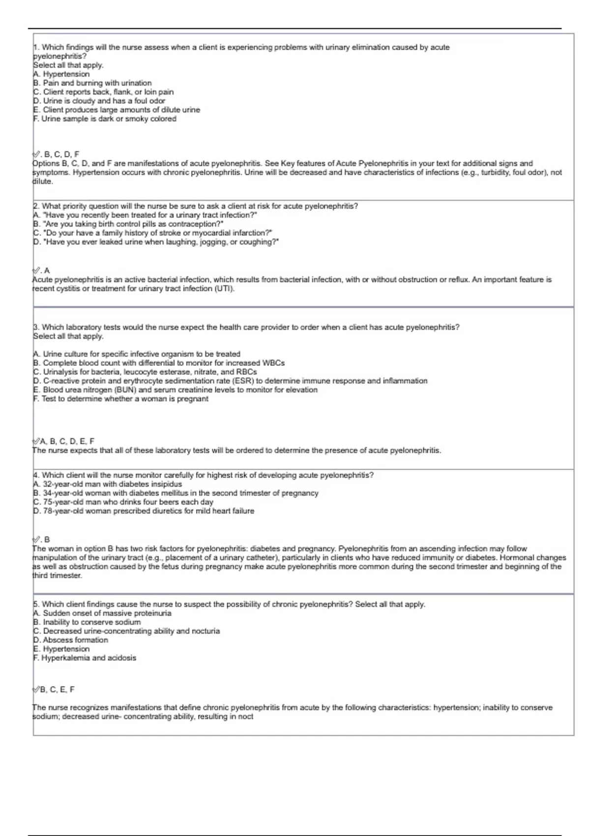 SG CHAPTER 62 CONCEPTS OF CARE FOR PATIENTS WITH KIDNEY DISORDERS ...