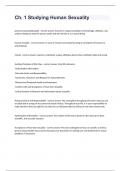 human sexuality Collin College -Ch&period; 1 Studying Human Sexuality well answered to pass