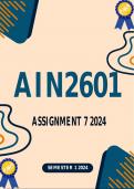 AIN2601 Assignment 7 Semester 1 2024