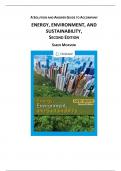Solutions for Energy, Environment, and Sustainability, 2nd Edition Moaveni (All Chapters included)