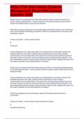 WGU C724 Information Systems Management Exam With Correct Answers 2024