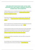 IAEM AEM LATEST EXAM STUDY GUIDE| ACTUAL EXAM QUESTIONS WITH 100% CORRECT ANSWERS| UPDATED IN SUMMER 2024| PASS GUARANTEED