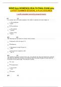NRNP 6552 WOMEN&lpar;S&rpar; HEALTH FINAL EXAM 2024 LATEST SUMMER SESSION&comma; A PLUS ASSURED&period;  &lpar; 100&percnt; complete correctly answerd exam&rpar;