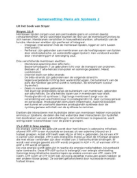 Samenvatting Mens als Systeem 1 &lpar;Martini en Stryer&rpar;