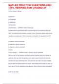 NAPLEX UPDATED PRACTICE QUESTIONS AND ANSWERS 2023 100&percnt; VERIFIED AND GRADED A&plus;