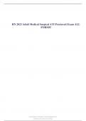 RN 2023 Adult Medical Surgical ATI Proctored Exam ALL FORMS&excl;