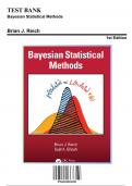 Solution Manual for Bayesian Statistical Methods, 1st Edition by Brian J. Reich, 9781032093185, Covering Chapters 1-7 | Includes Rationales