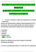 ATI Med-Surg proctored Exam 100% Questions and Answers