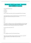 Wonderlic TOP Exam Guide Questions  and CORRECT Answers