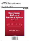 Solution Manual for Modeling and Analysis of Stochastic Systems, 3rd Edition by Vidyadhar G. Kulkarni, 9781498756617, Covering Chapters 1-17 | Includes Rationales