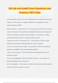 GA Life and health Exam Questions and Answers 100&percnt; Pass
