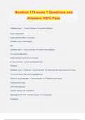 NUR 176 Hondros Bundled Exams Questions and Answers 100&percnt; Verified and Updated &vert; Graded A&plus;