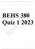 BEHS 380 Quiz 1 2023