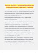 Hondros 176 Exam 1 Intracranial Regulation and Cognition Questions and Answers 100&percnt; Pass