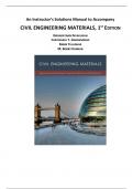 Solutions for Civil Engineering Materials, 1st Edition Sivakugan (All Chapters included)