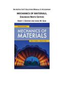 Solutions for Mechanics of Materials&comma; Enhanced Edition&comma; 9th Edition Goodno &lpar;All Chapters included&rpar;