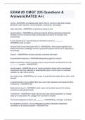 EXAM &num;2 CMGT 235 Questions & Answers&lpar;RATED A&plus;&rpar;