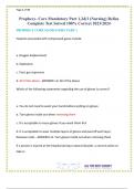 Prophecy- Core Mandatory Part 1&comma;2&3 &lpar;Nursing&rpar; Relias Complete Test Solved 100- Correct 2023-2024