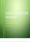 CHANGE THEORY PROJECT UNIVERSITY OF TEXAS- ARLINGTON RN-BSN NURSING MANAGEMENT-SURGICAL SITE INFECTION PREVENTION