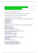 Barney Fletcher Section 3 Exam Questions and Answers-Graded A