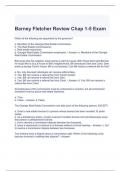 Barney Fletcher Review Chap 1-5 Exam with complete solutions