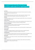 BACE Comprehensive Review Exam QUESTIONS AND ANSWERS 2024&sol;2025
