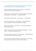 CUSTOMS BROKER LICENSE EXAMINATION OCT EXAM &lpar;CBLE&rpar; QUESTIONS WITH 100&percnt; CORRECT ANSWERS&excl;&excl;