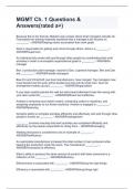 MGMT Ch&period; 1 Questions & Answers&lpar;rated a&plus;&rpar;