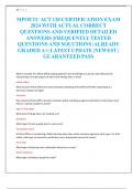 MPOETC ACT 120 CERTIFICATION EXAM 2024 WITH ACTUAL CORRECT QUESTIONS AND VERIFIED DETAILED ANSWERS &vert;FREQUENTLY TESTED QUESTIONS AND SOLUTIONS &vert;ALREADY GRADED A&plus;&vert; LATEST UPDATE &vert;NEWEST &vert; GUARANTEED PASS