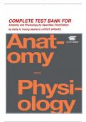  COMPLETE TEST BANK FOR  Anatomy and Physiology by OpenStax First Edition by Kelly A. Young (Author) LATEST UPDATE.