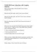 NURB 3050 Exam 1 Questions with Complete Solutions&period;