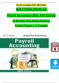 Solution Manual for Payroll Accounting 2024, 34th Edition by Bernard J. Bieg, Bridget Stomberg, Verified Chapters 1 - 7, Complete Newest Version
