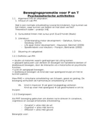 Psychomotorische activiteiten