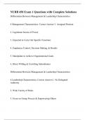 NURB 450 Exam 1 Questions with Complete Solutions&period;