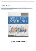 Test bank for public health nursing population centered health care in the community 9th edition stanhope||Latest Update||Complete Guide A+