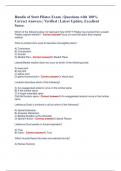 Bundle of Stott Pilates Exam &vert; Questions with 100&percnt; Correct Answers &vert; Verified &vert; Latest Update&comma; Excellent Score&period;