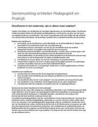 Samenvatting Nederlandse artikelen Pedagogiek en Praktijk
