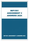 MIP1501 ASSIGNMENT 3 ANSWERS 2024