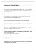 Chapter 10 MMC 2000 questions and answers graded A&plus;