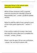 Colorado Driver's Ed actual exam questions and answers&period;