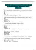 C173 Pre-Assessment Practice Exam Questions and Answers 100% Scores!!